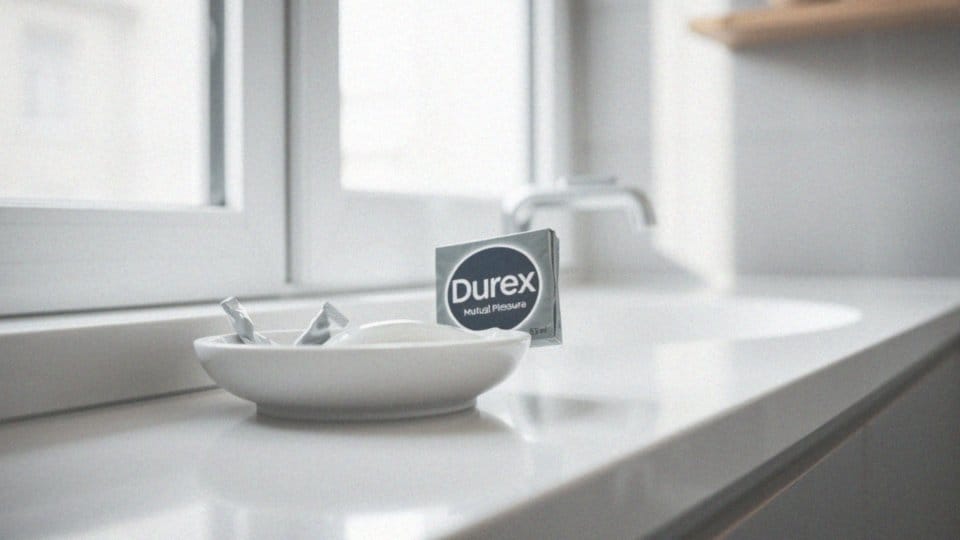 Jakie dodatkowe elementy znajdują się w prezerwatywach Durex Mutual Pleasure, takie jak prążki i wypustki?