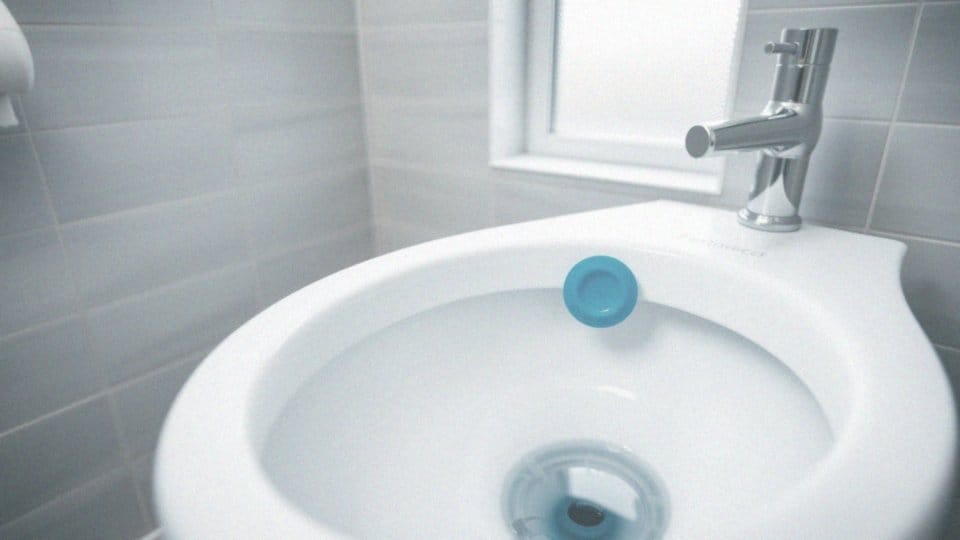 Jak krążek żelowy zapobiega osadzaniu się kamienia w toalecie?